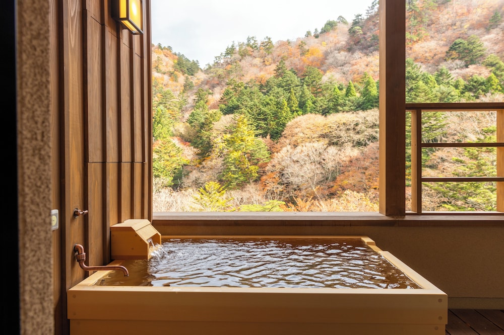 デラックス ツインルーム バスルーム1 | 塩の湯温泉 蓮月