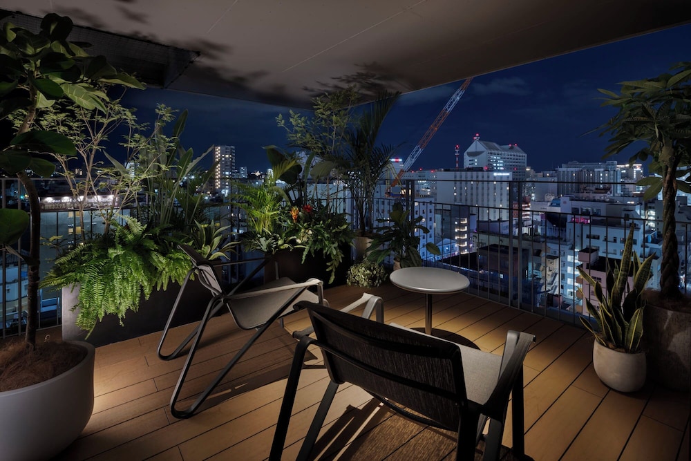 テラススイート（ビューバス／ラウンジ付／ミニバーフリー） バルコニーからの眺望1 | Southwest Grand Hotel