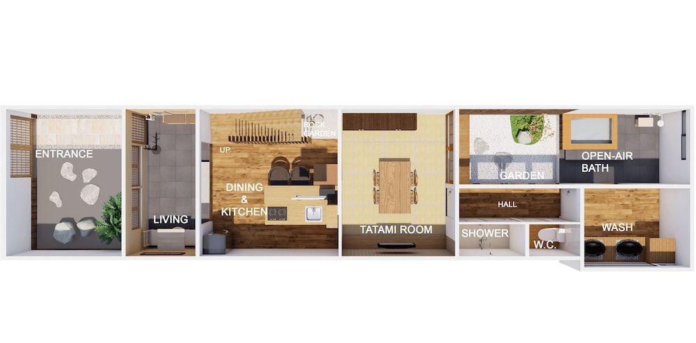 トラディショナル タウンホーム フロアマップ1 | 秀林荘