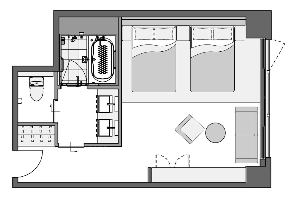 KAYAシグネチャーデラックスツイン禁煙 客室14 | KAYA 京都 二条城 BW シグネチャーコレクション by ベストウェスタン