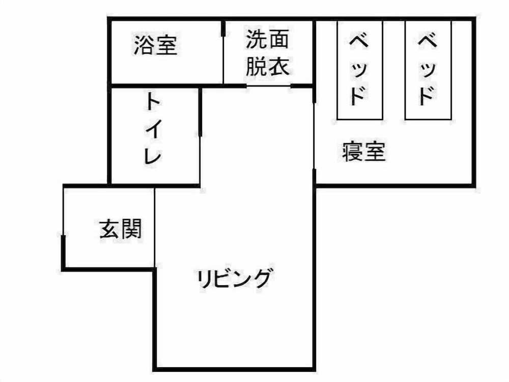 スタンダード ツインルーム 1 ベッドルーム バリアフリー 禁煙 客室1 | 奥八女別邸やべのもり