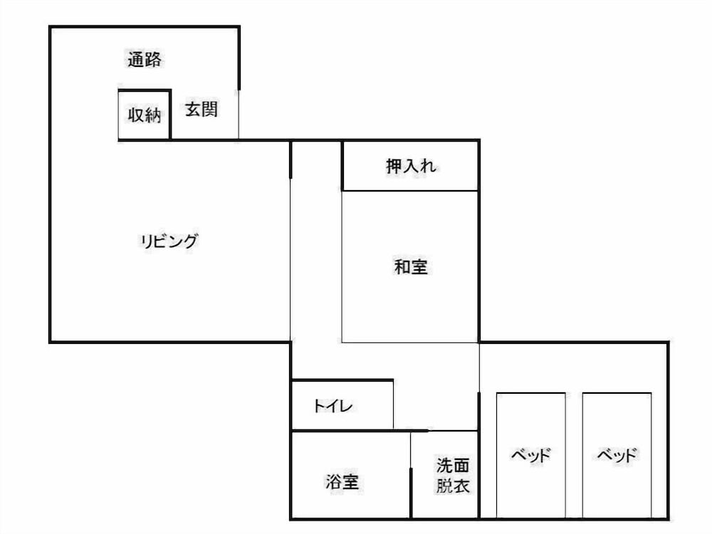 ファミリー 4 人部屋 2 ベッドルーム 禁煙 マウンテンビュー 客室2 | 奥八女別邸やべのもり