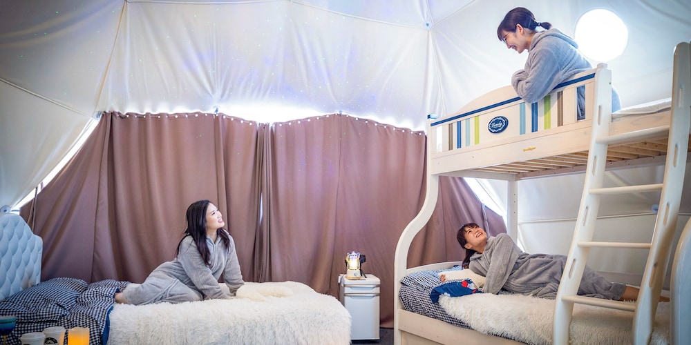 デラックスドーム 禁煙 客室3 | グランピング 星が見の杜