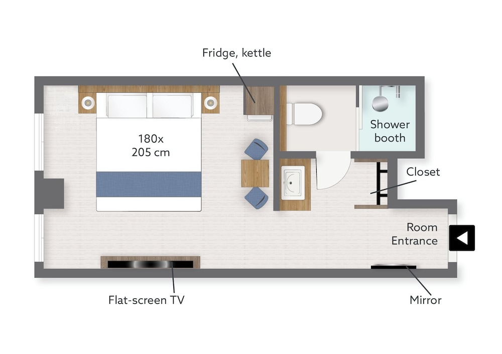 スタジオ 25 キング (禁煙) フロアマップ0 | KABIN Kyoto