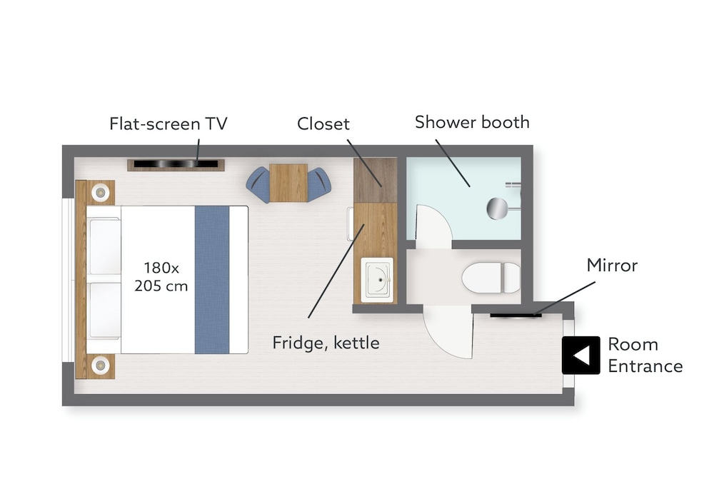 スタジオ 20 キング (禁煙) フロアマップ0 | KABIN Kyoto