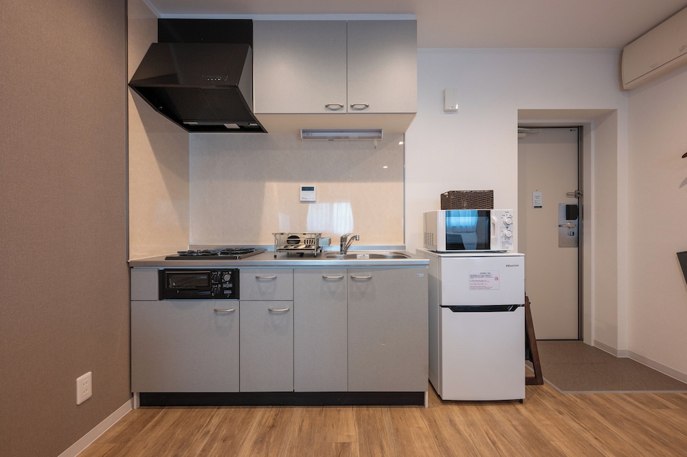 デラックス ツインルーム、禁煙 (23時以降のチェックインはできませんのでご注意ください) 専用簡易キッチン0 | HOTEL R9 The Yard 匝瑳