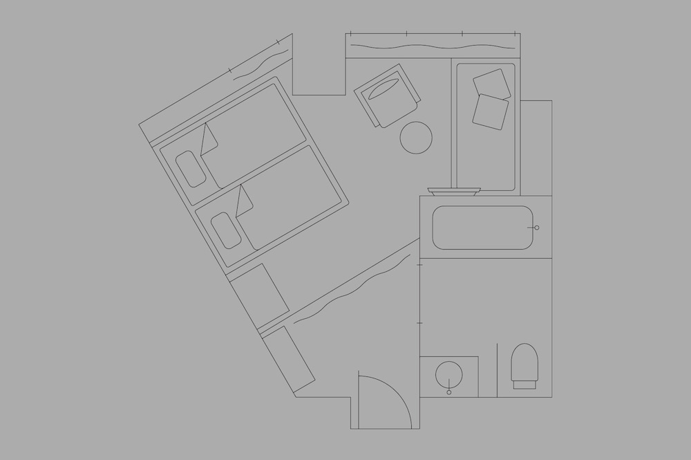 [パープル] ユニバーサルルーム 禁煙 客室3 | トグルホテル水道橋