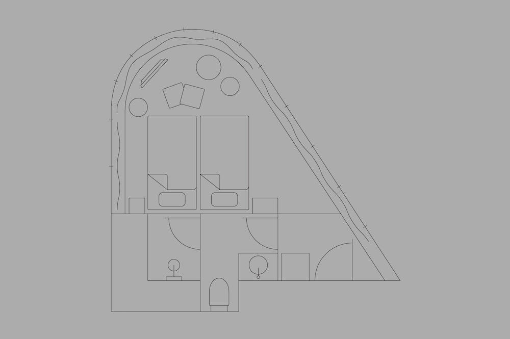 [ライトブルー] コーナールーム 禁煙 客室2 | トグルホテル水道橋