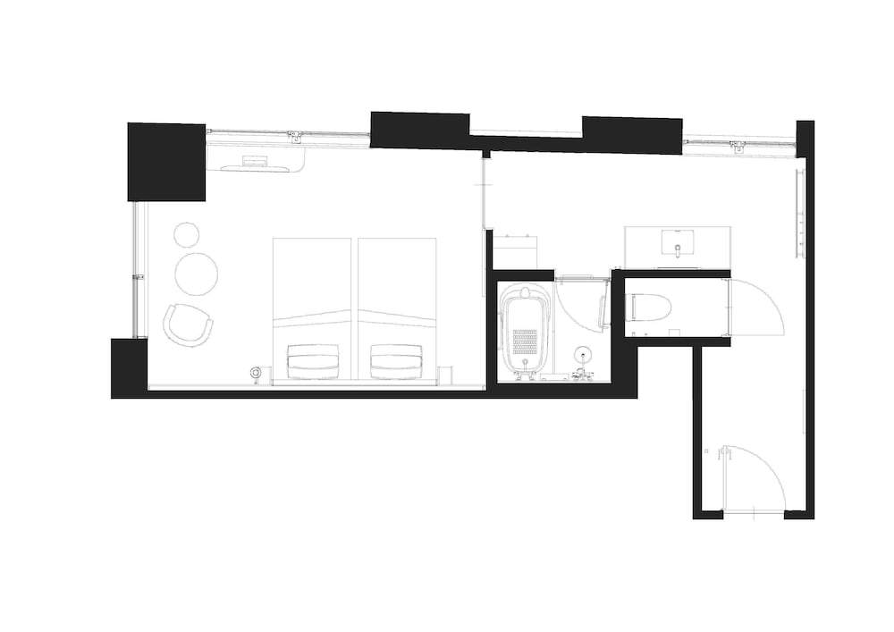 [禁煙]コーナーデラックスツイン 客室1 | ザ ロイヤルパークホテル銀座 6 丁目