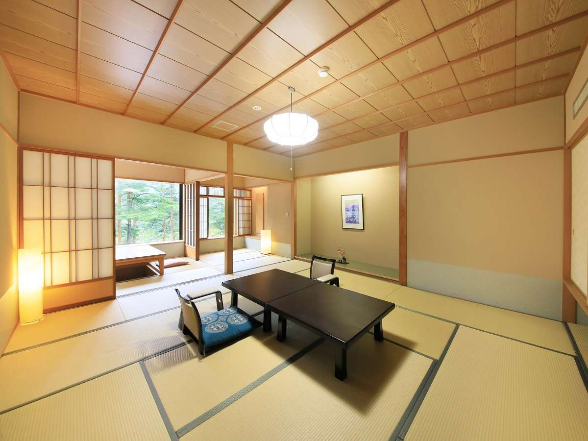 【湯楽の館 翠】掘りごたつ付　和室 12.5+3畳 | 緑翠亭 景水