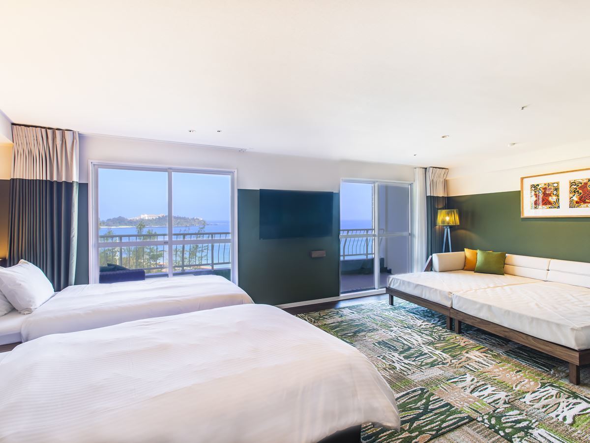 【ホテル棟】デラックスルーム（44㎡） | TWIN-LINE HOTEL YANBARU OKINAWA JAPAN