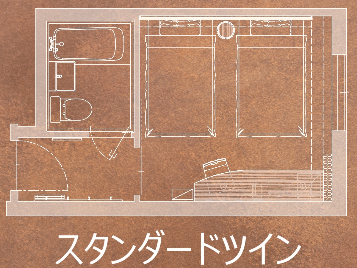 スタンダードツイン（全室禁煙） 02 | ホテル・トリフィート 小樽運河