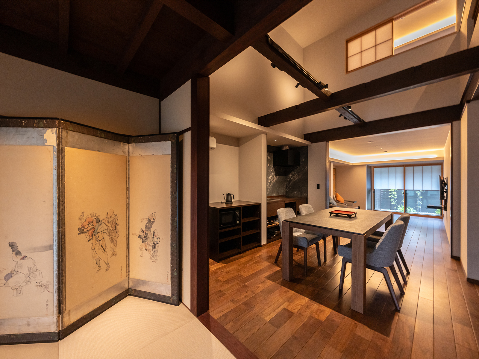 桧垣／HIGAKI：町家の2階建てスイート 98平米 | オーベルジュほまち三國湊