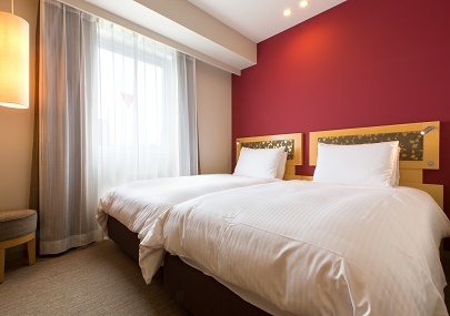 【禁煙】エコノミーツイン18平米<105㎝幅ベッド> | ホテルリソルトリニティ金沢