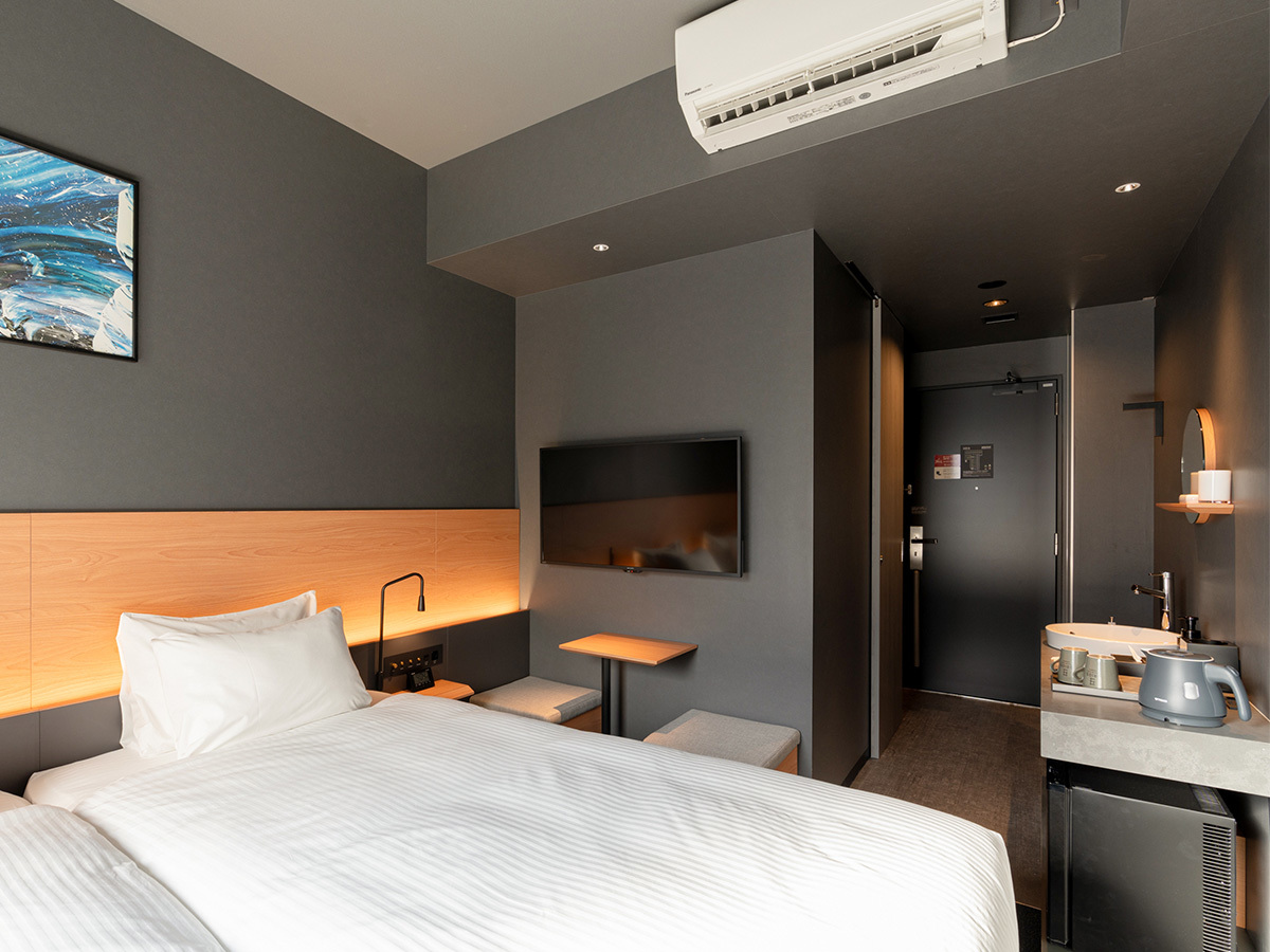 コンパクトツインルーム【禁煙】 ※シャワーブースのみ 01 | グリッズプレミアムホテル熊本