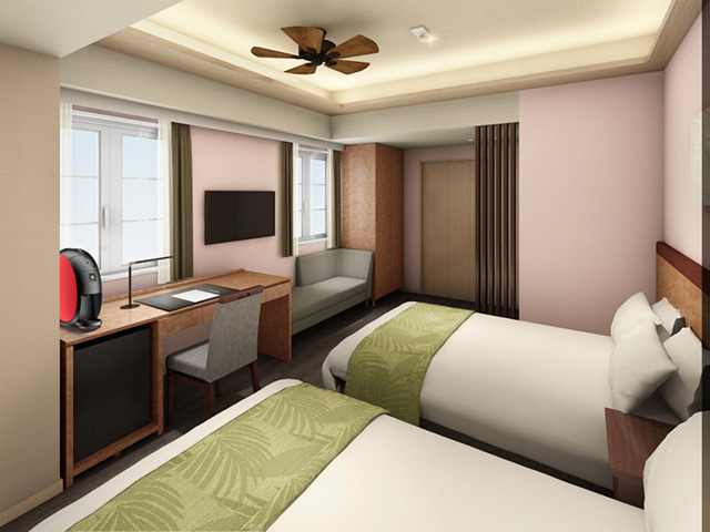 RAMツイン全館禁煙(1～2名) 02 | ホテルパームロイヤルリゾート国際通り