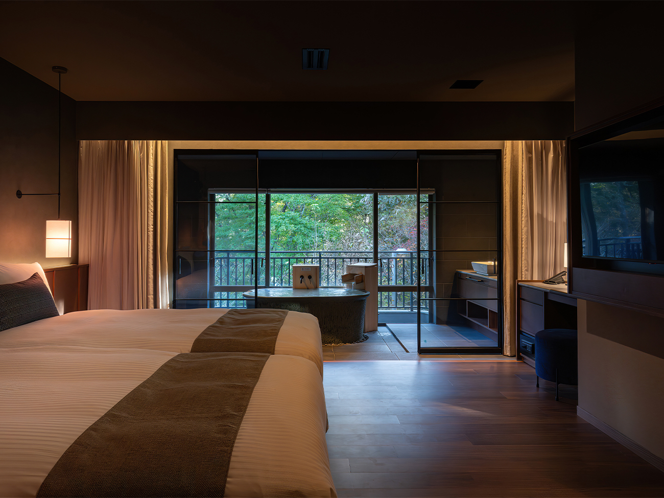 スーペリアツイン　バルコニー付 | 那須温泉 森旬の籠 ヒューイットリゾート