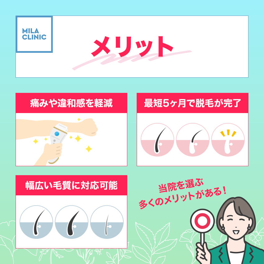 ミラクリニックを選ぶメリット