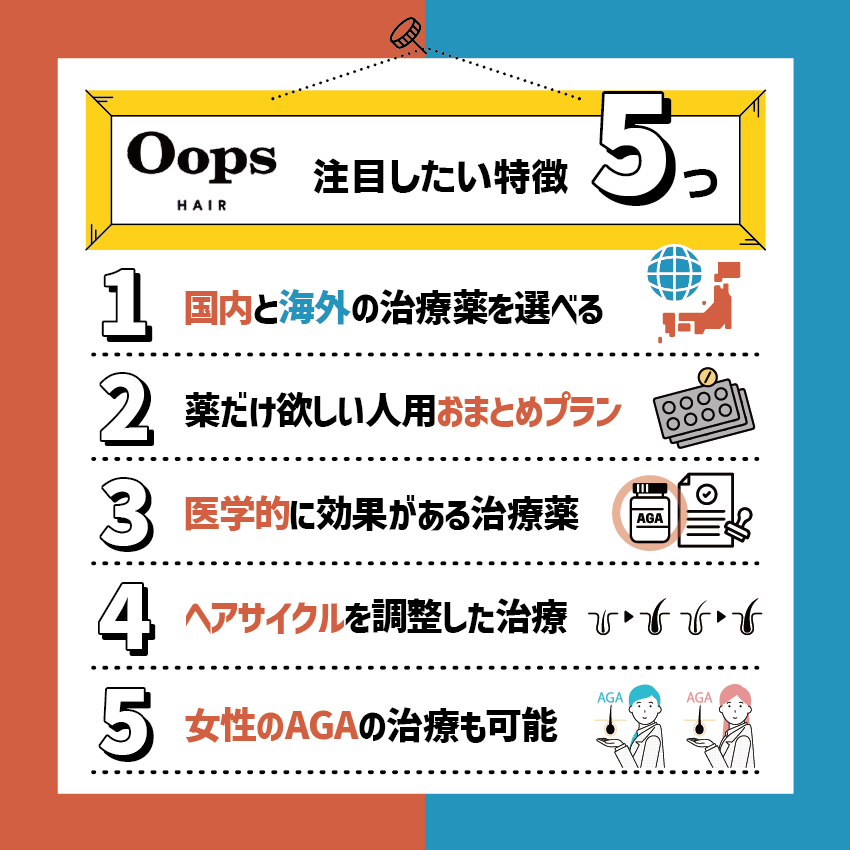 Oops HAIR(ウープスヘア)の注目したい特徴5つ