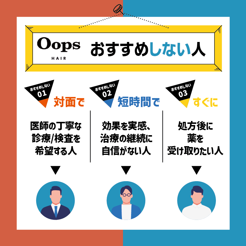 Oops HAIR(ウープスヘア)をおすすめできない人