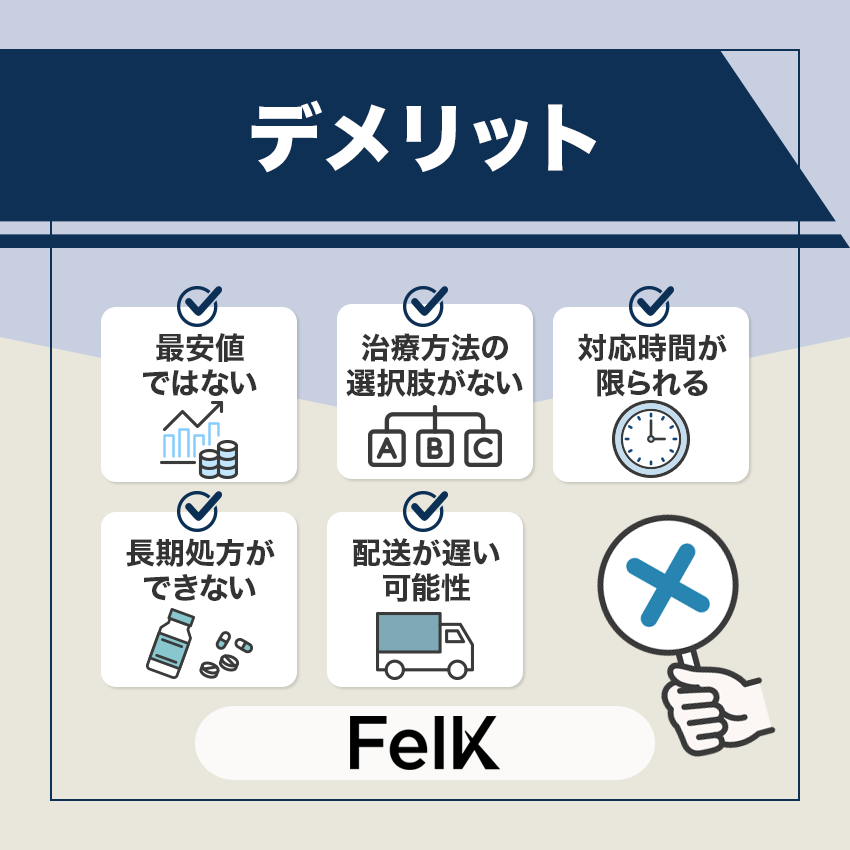 FelK（フェルケ）のデメリット