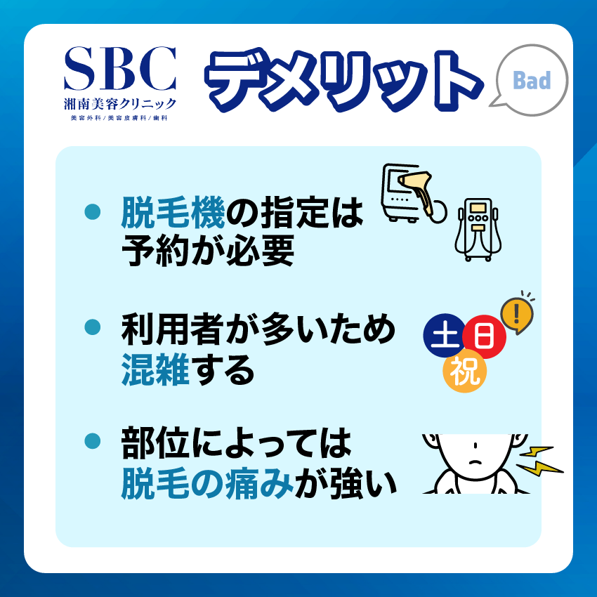 湘南美容クリニックメンズデメリット