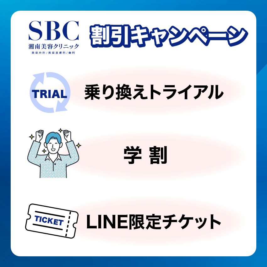 湘南美容クリニックメンズ割引キャンペーン