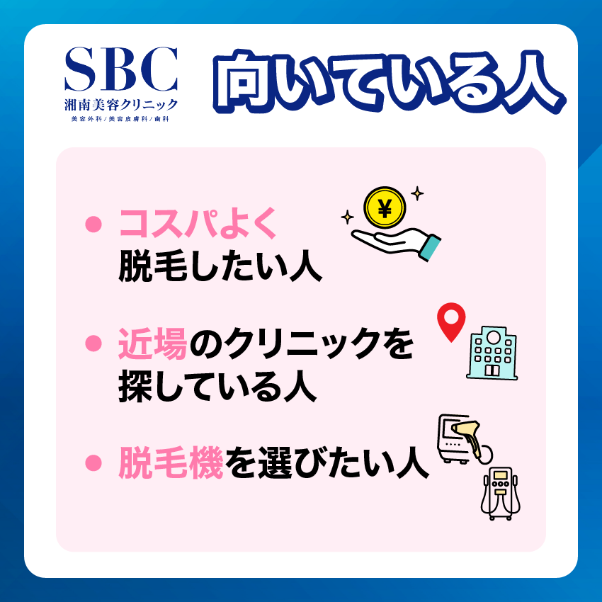湘南美容クリニックメンズ向いている人