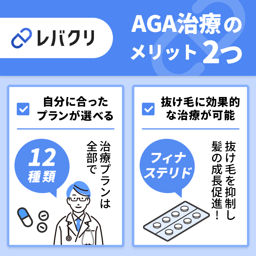 レバクリでAGA治療を受けるメリット