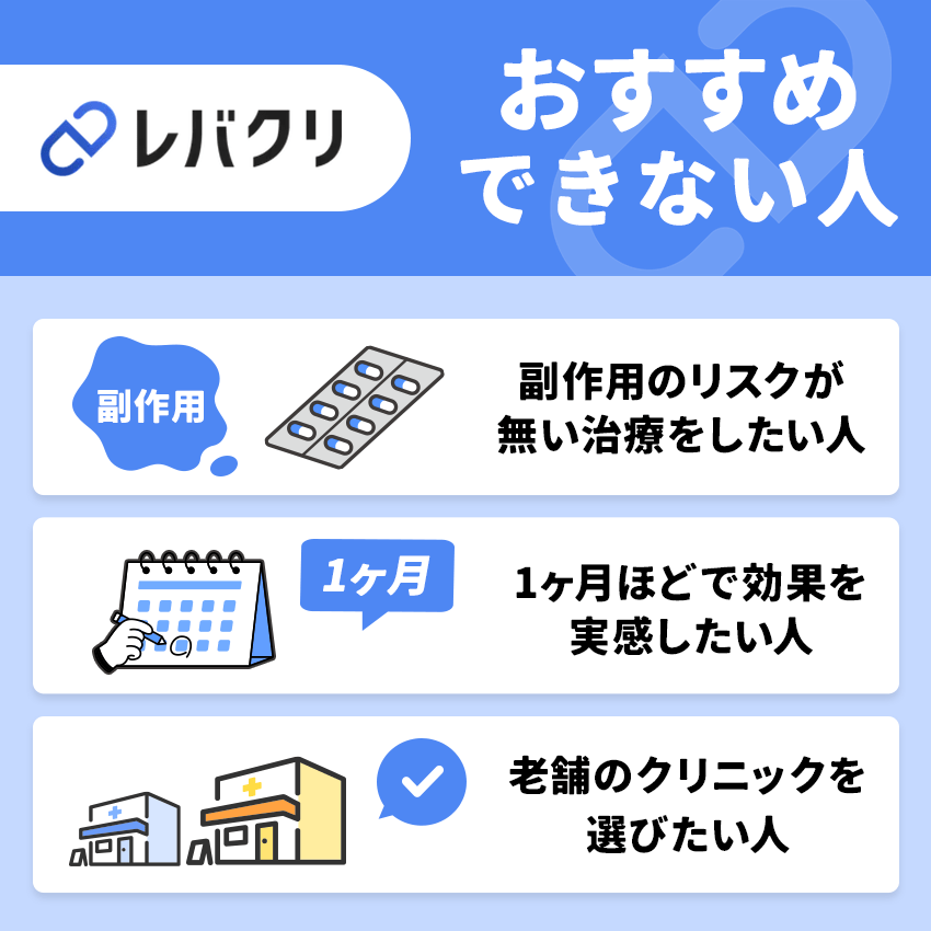 レバクリをおすすめできない人