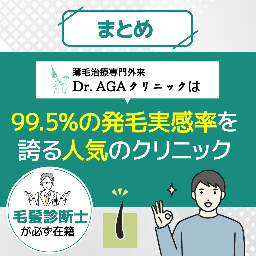 AGA治療はDr.AGAクリニックに相談してみよう！