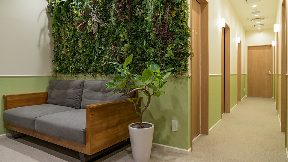 ヴァージンクリニック京都院の待合室