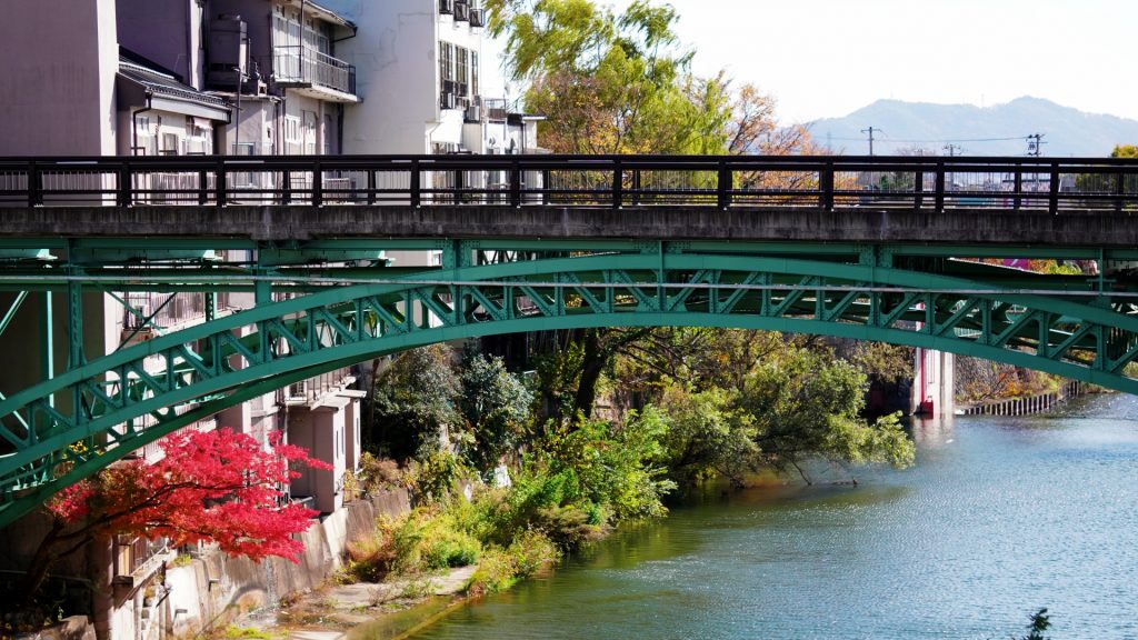 飯坂温泉の街並み