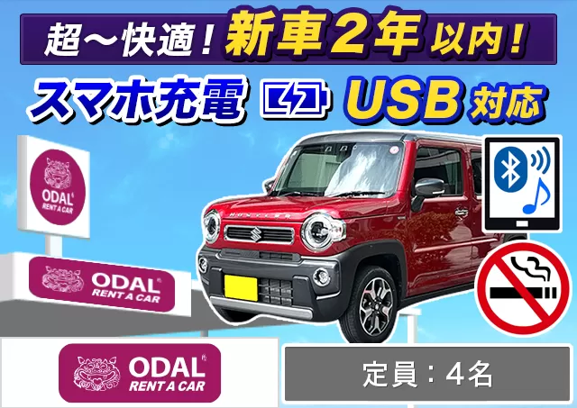 軽自動車（ハスラー 他）プランNo.12540 | ODALレンタカー那覇空港店