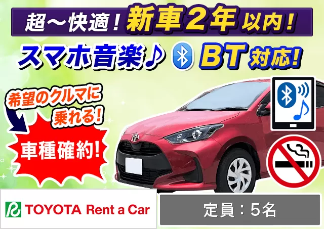 コンパクト（ヤリス 確約）プランNo.13089 | トヨタレンタカー中部