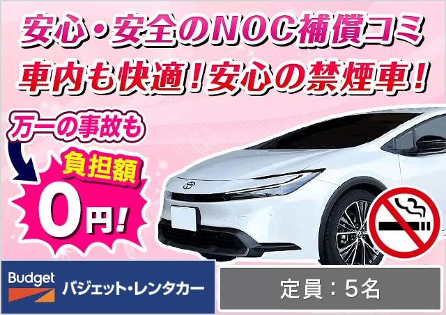 ミドル（プリウス 他）プランNo.10557 | バジェット・レンタカー松山空港店