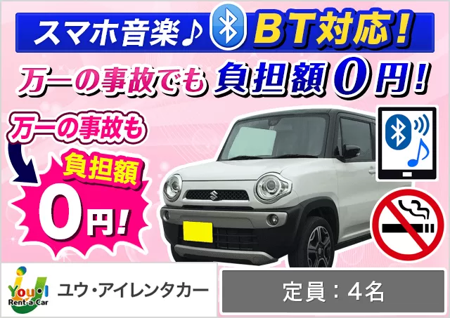 軽自動車（N-BOX/ハスラー 他）プランNo.7720 | ユウ・アイレンタカー国際通り店