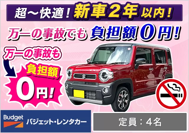 軽自動車（ムーヴ/タフト/ワゴンR/ハスラー 他）プランNo.10541 | バジェット・レンタカー関西空港りんくうタウン駅前