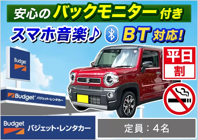 軽自動車（ムーヴ/タフト/ワゴンR/ハスラー 他）プランNo.14013 | バジェット・レンタカー福岡空港店