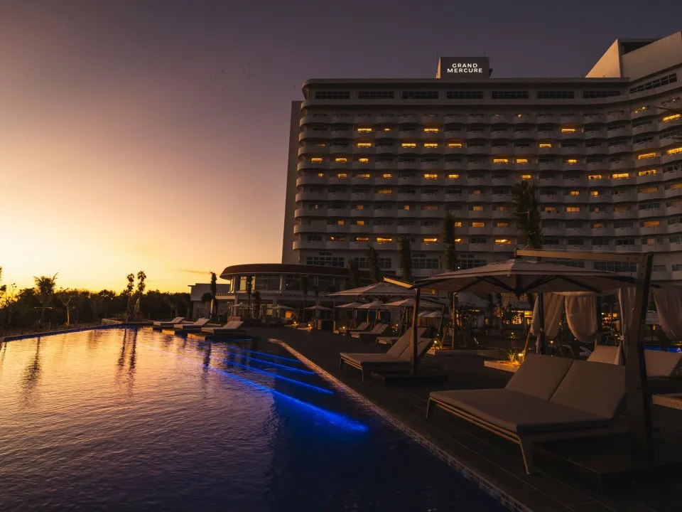 sunset time at ゆくるプール|Relaxation pool
